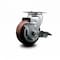 Service Caster 4 Inch Poly on Polyolefin Swivel Caster with Roller Bearing and Brake SCC SCC-20S420-PPUR-TLB - alternate 1